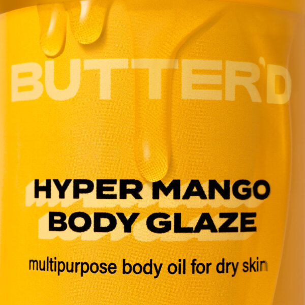 Butter'd Bodycare Hyper Mango Body Glaze 4 oz - Image 3