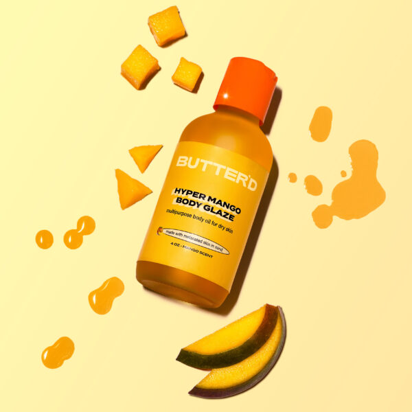 Hyper mango body glaze