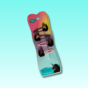 afro unicorn hair clips