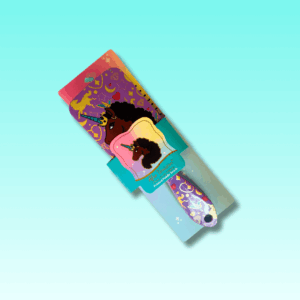 afro unicorn paddle brush
