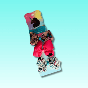afro unicorn bows